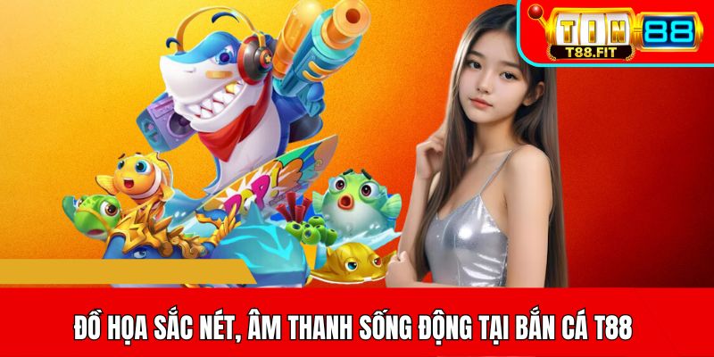 Đồ họa sắc nét, âm thanh sống động tại bắn cá T88